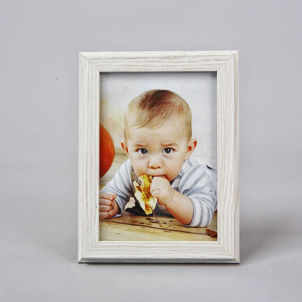 Wholesale 5x7 8x10 white MDF Stand paper Backboard Small white Ready Made photo frame