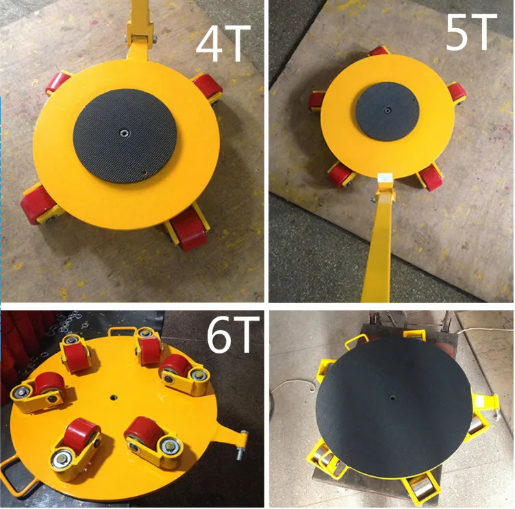 Machinery Roller Skids - 6 Ton Cargo Trolley & Rigger Skates