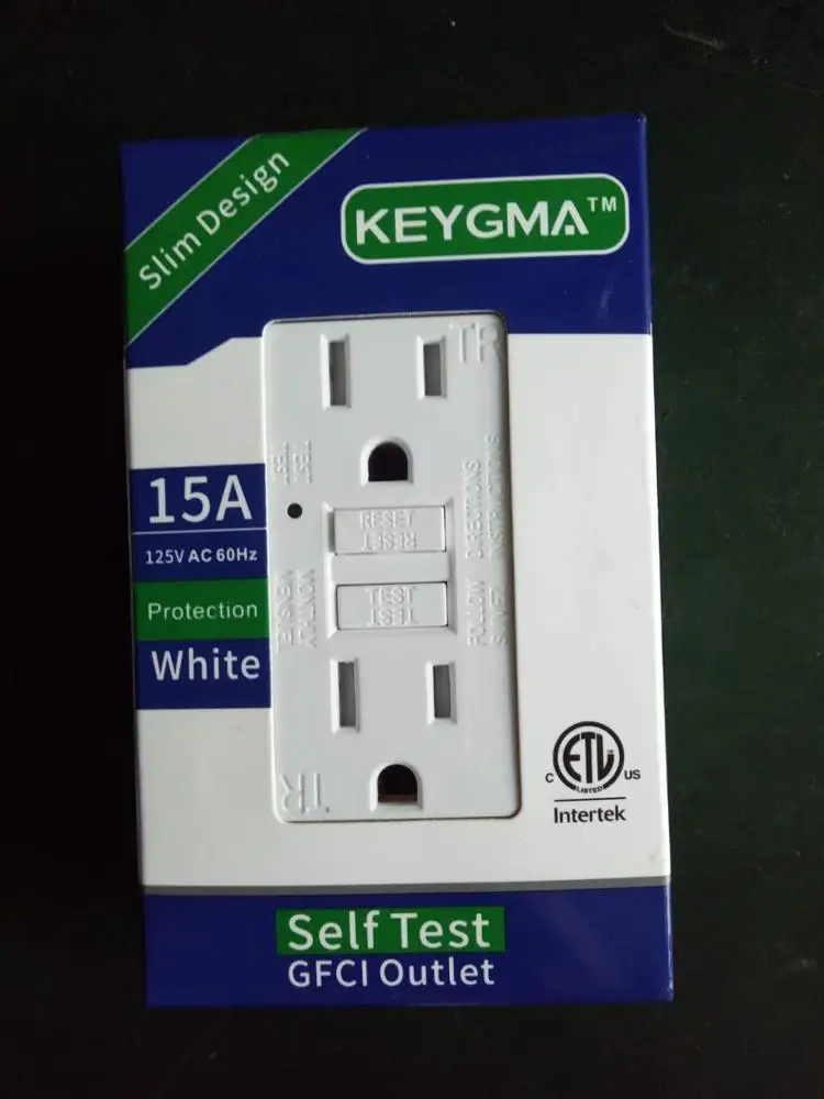 Etl Approved 110v 15a Gfci Wall Outlet Socket Buy Gfci 15a Black,Gfci