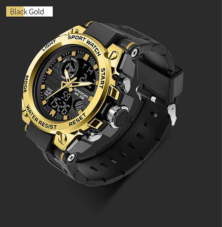 SANDA 739 Classic New Men Digital Wrist Watch Wholesale Original Waterproof Popular Low Price Best Outdoor Sports Watch for Men