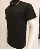 Free Sample Breathable polyester black polo collar with snap Polo Shirts