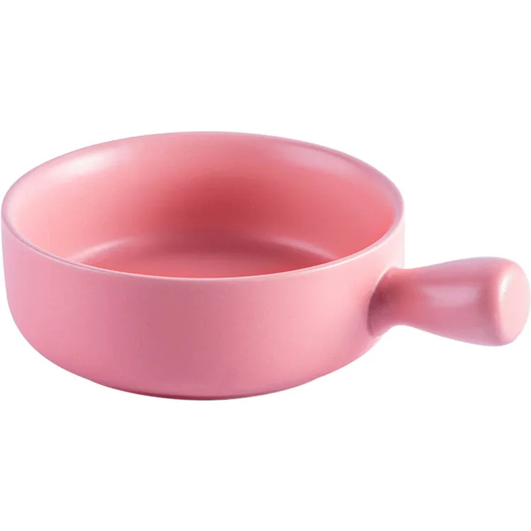 Hot sale new design multi-color durable round shape porcelain noodle bowl with handle.jpg