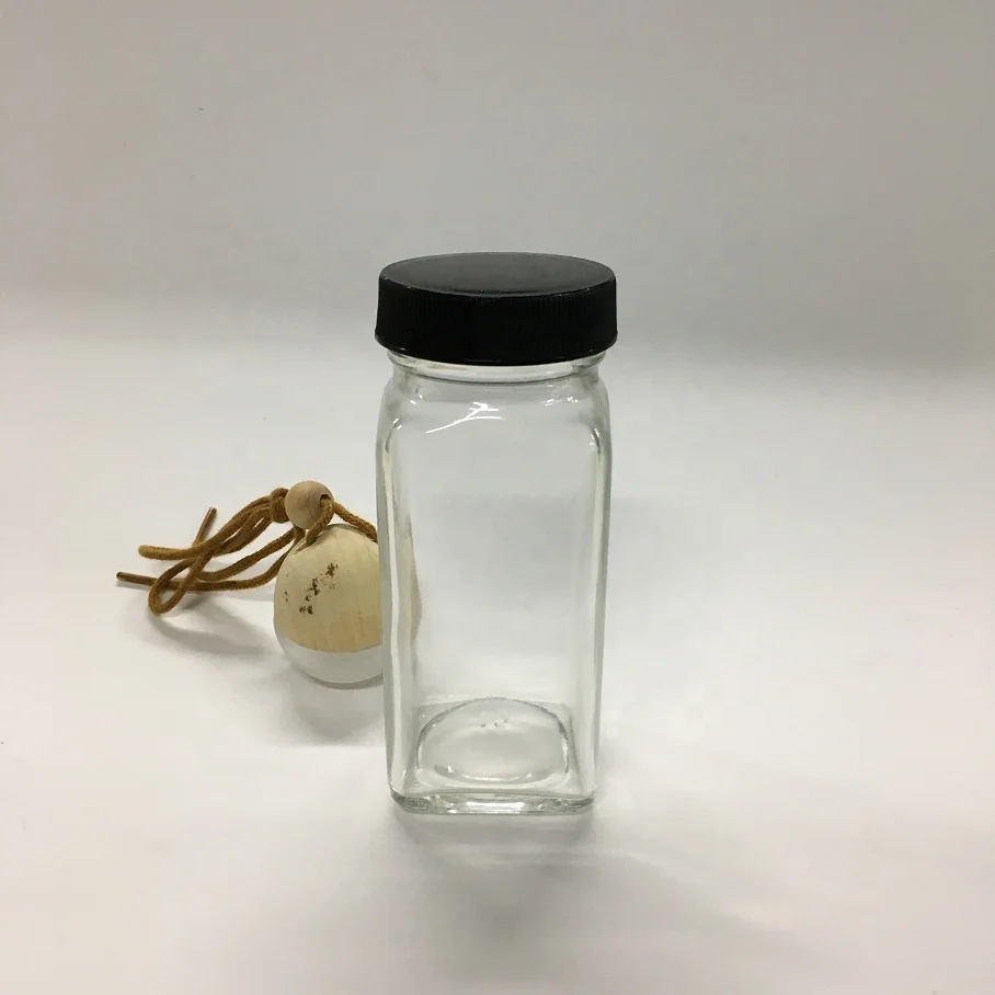 Empty Square Pepper Sauce Shaker Bottle 4oz 120ml Seasoning Bottle