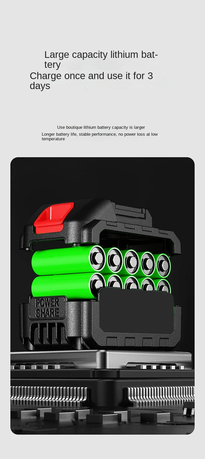 Battery Industrial Grade Blower, 500-1000cfm - detail 4
