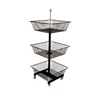 Square Display Counter / Square Wire Basket Rack / Small Counter Display Stands