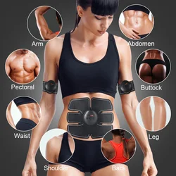 massage machine abdominal vibrating belt electronic belt 6 pack ems abs stimulator muscle trainer