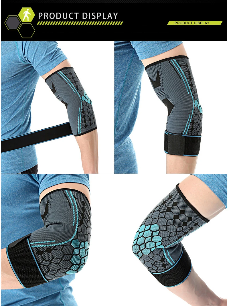 Worldwide Free Shipping Elastic Bandage Elbow Support Compression Elbow Protectors Elbow Pads