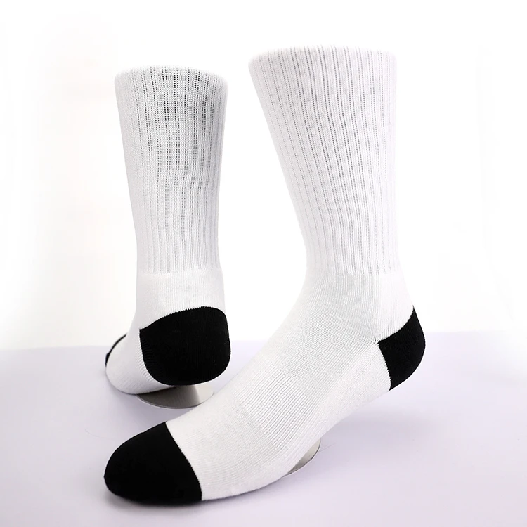 Download White Blank Polyester Socks For Sublimation Printing - Buy White Blank Socks,Polyester White ...