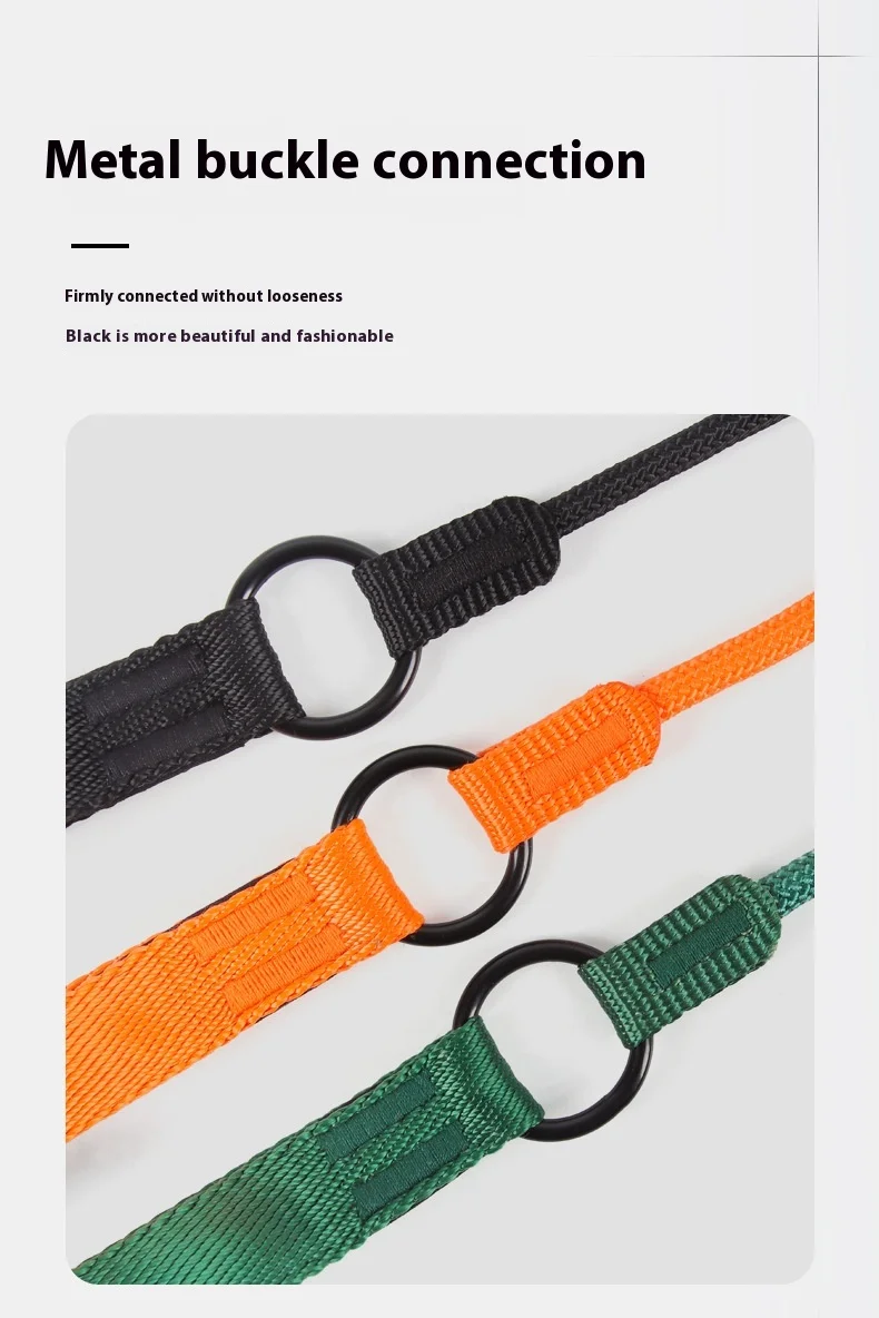 All-In-One Luxury Anti-Breakaway Padded Nylon Pet Traction Rope Solid Resistant Pull-Resistant Explosion-Proof Dog Leash