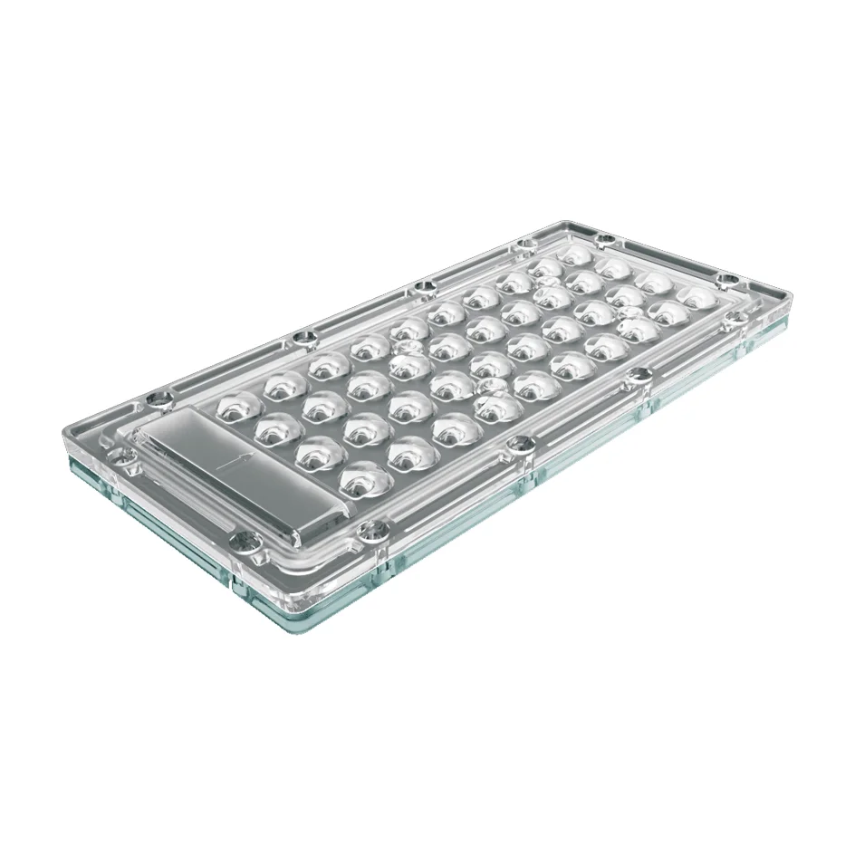 
Manufacturer Casting 180x83mm 3030 40in1 PC LED Optical Array Lens Muti-angle Street Light Flood light LED Lenses Multi-lens 