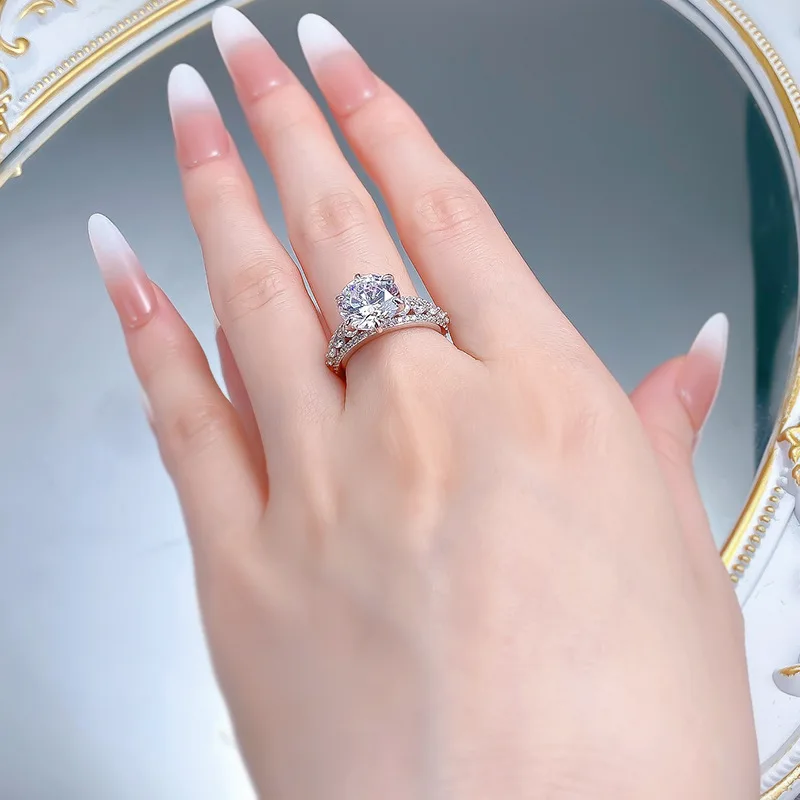 Custom IGI Certificate HTHP CVD Lab Grown Diamond Solid Gold Jewelry Lab Diamond Wedding Engagement Rings