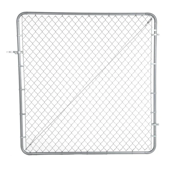 4-Ft h x 10-ft w Vinyl-Coated Steel Chain link. Chain Mesh vehicle Gate Latch.