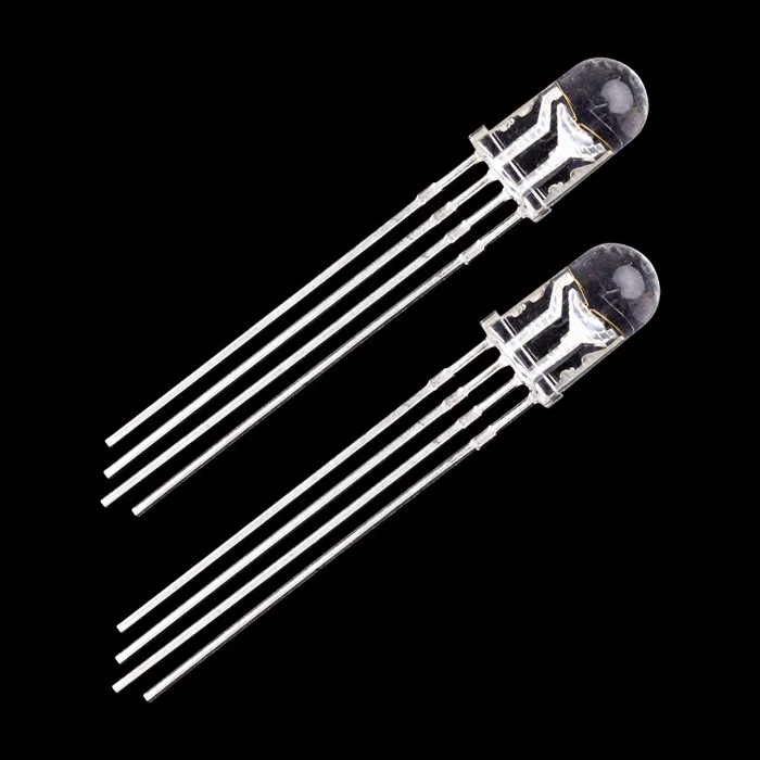 Factory wholesale 4 pins RGB common anode 5mm round  led diode