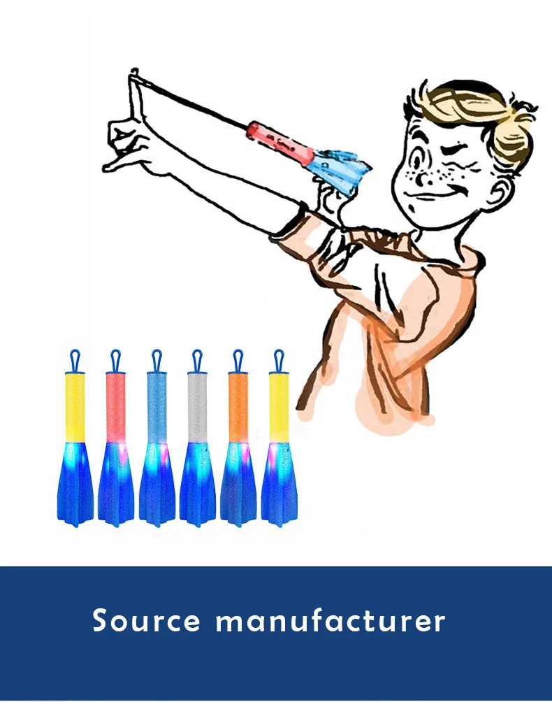 led light foam rocket