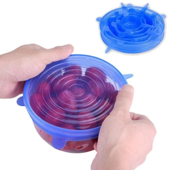 6pack Reusable Silicone Stretch Lids