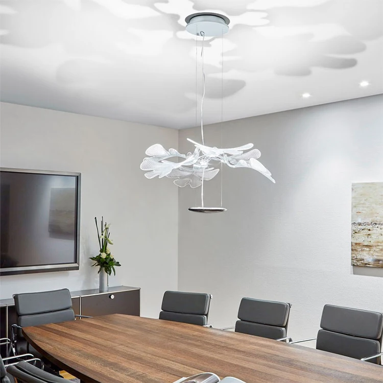 Modern dining room indoor home decor hanging single led chandelier lighting