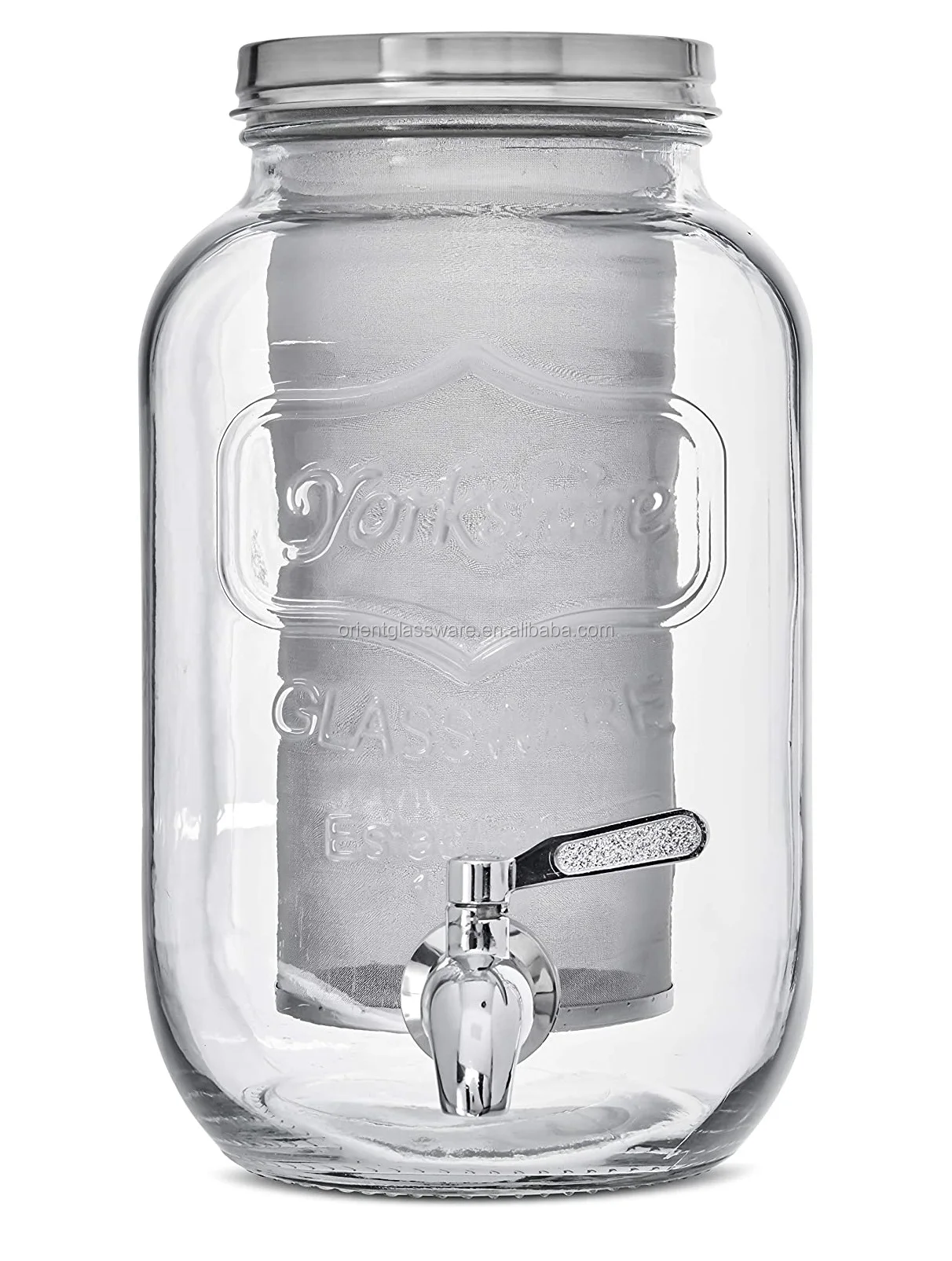 1 Gallon Premium Cold Brew Coffee Maker Tea Maker 4 Quart Strong Glass