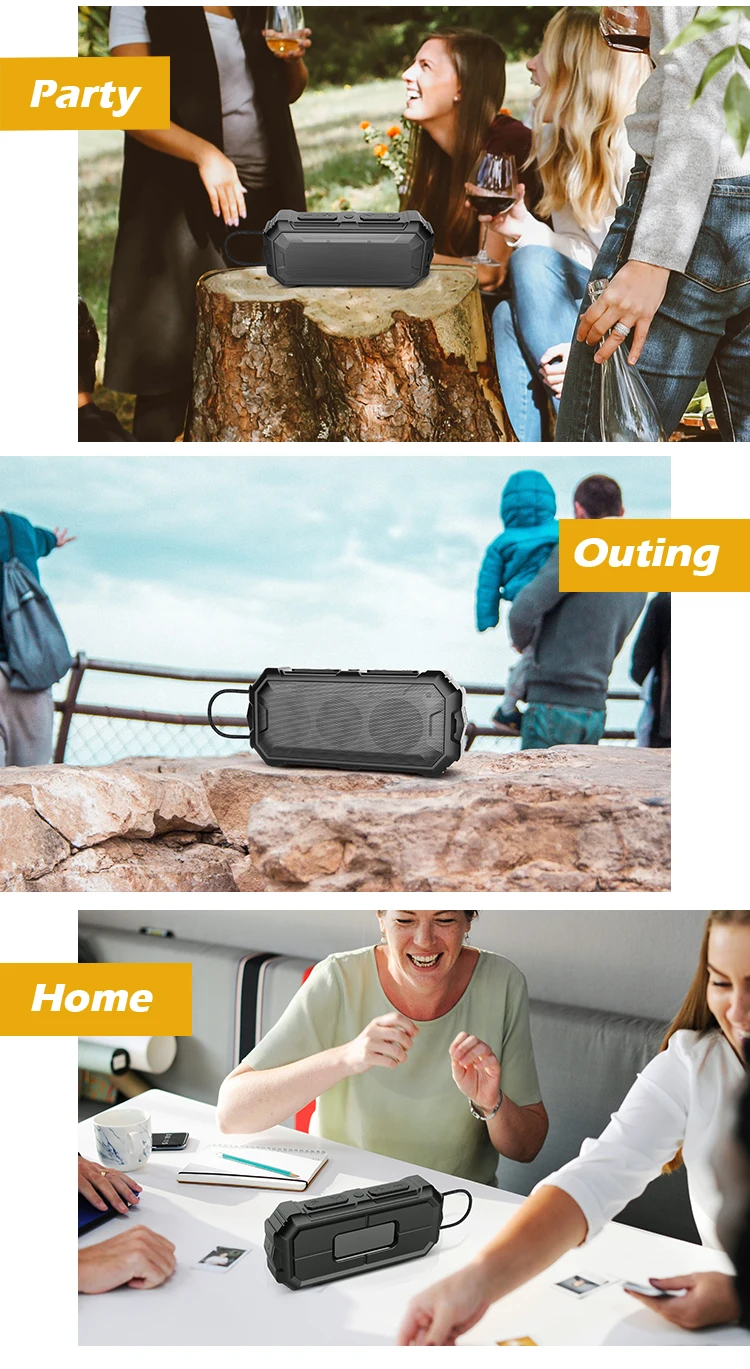 Private Model Subwoofer Soundbox Player Mini All Plastic Box Bluetooth Wireless Trolley Speaker Mobile Phone Black Waterproof - ANKUX.COM