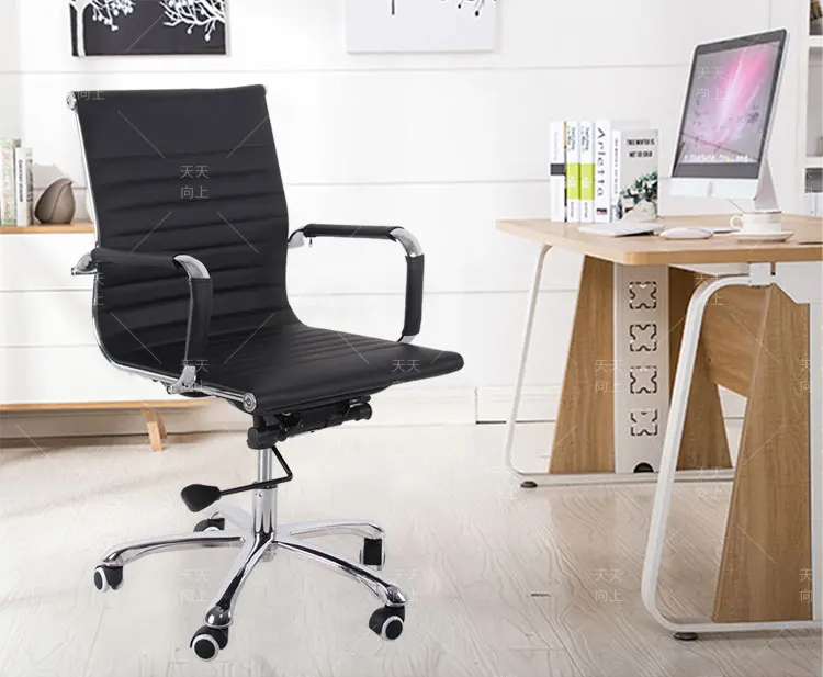 Revolving Black PU Leather Office Chair Dimensions Manager Chair Parts Comfortable Adjustable CEO Executive Chair