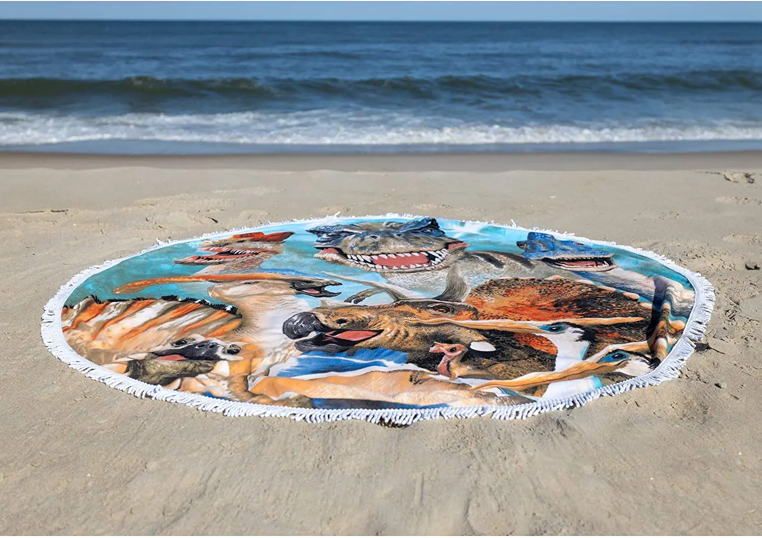 round beach towel 