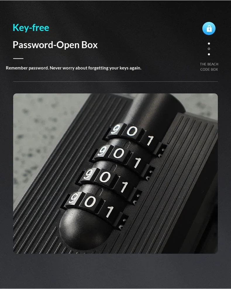 Password Place Spot Supply Single-opening Glass Door Password Lock with Four-digit ...