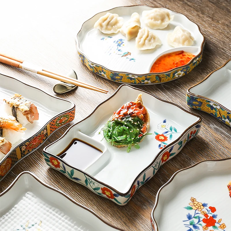 Hot Sale Ceramic Plate Rectangular Plate Sushi Tray  PorcelainTableware Dish supplier
