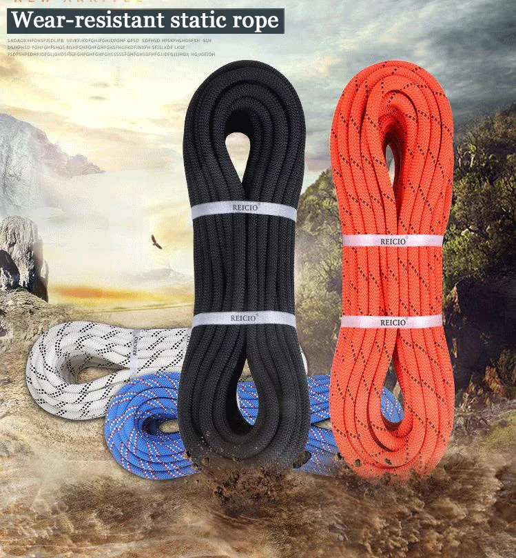 Tree Climbing Ropes Auxiliary 10mm Rope For Climbing Outdoor