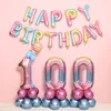 Amazon Wholesale Iridescent column balloon Road Lead Foil Balloon For Baby Shower Birthday Decoration