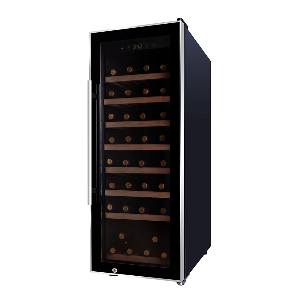 126 Bottle Modern Entertainment Wine Cellar Compressor Refrigerator