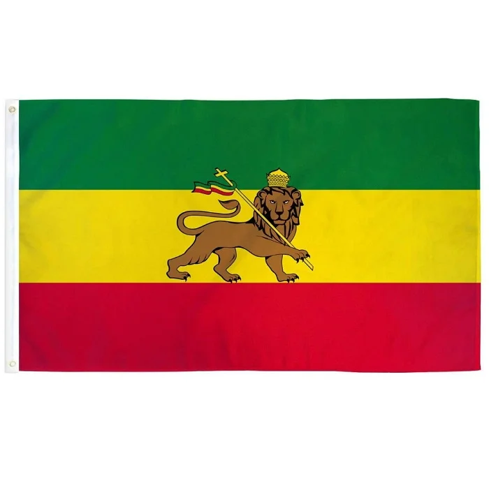 中国定制90x150cm 3x 5英尺埃塞俄比亚国旗犹大狮子室内室外埃塞俄