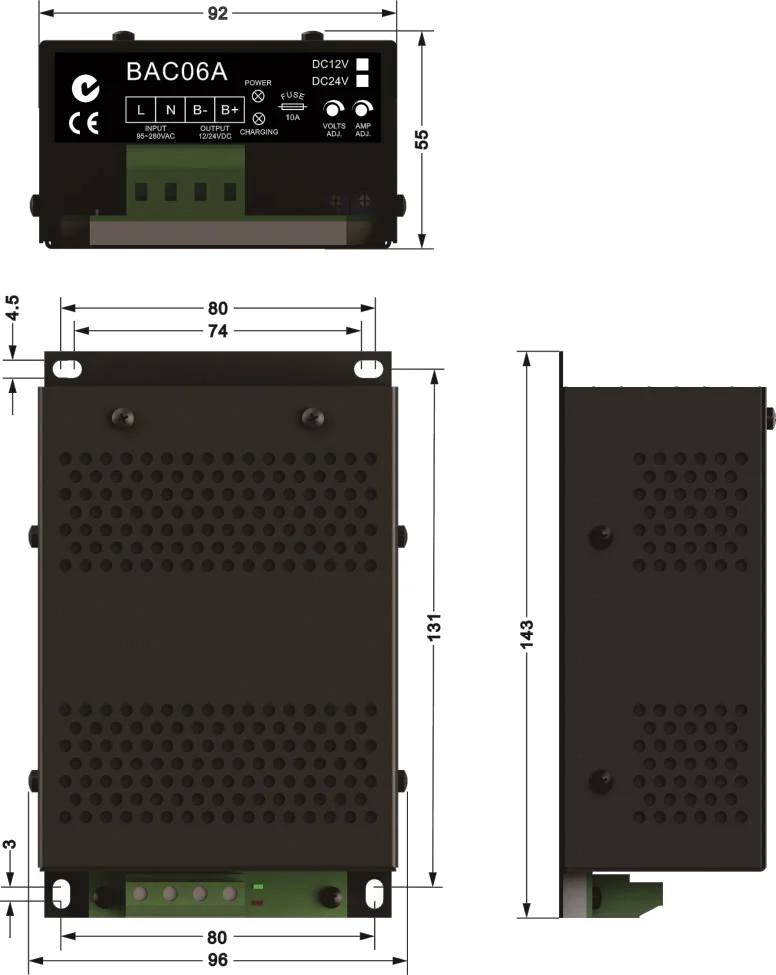 12v 24v Smartgen Original Floating Battery Charger Bac06a