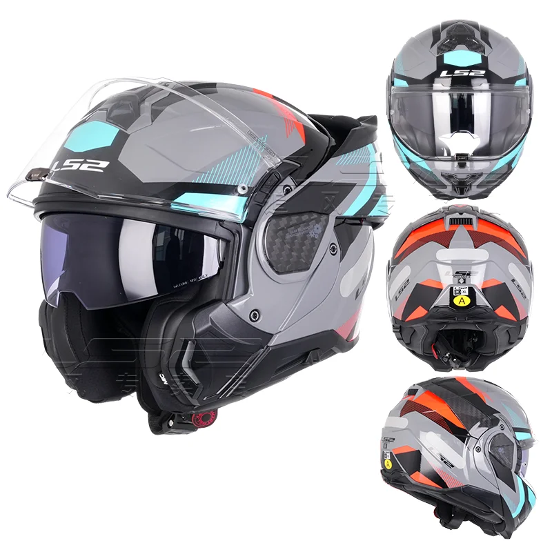 ls2 180 helmet Advant X Carbon Halo Degree Modular Versatile New LS2 Valiant Flip-Front