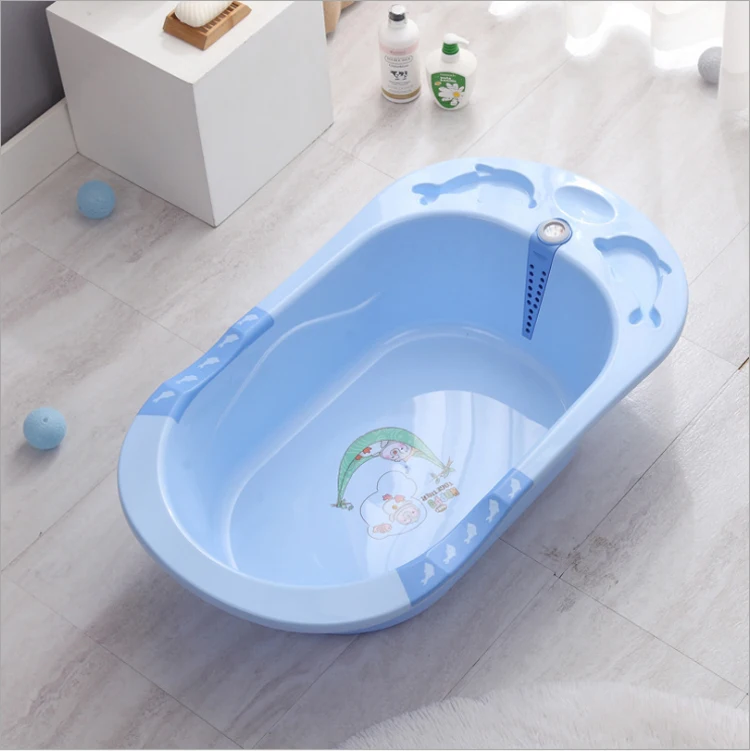 High Quality Portable Kids Large Bath Tubs Infant Pink Children Newborn Plastic Baby Bath Tub Set with Temometer in South Africa