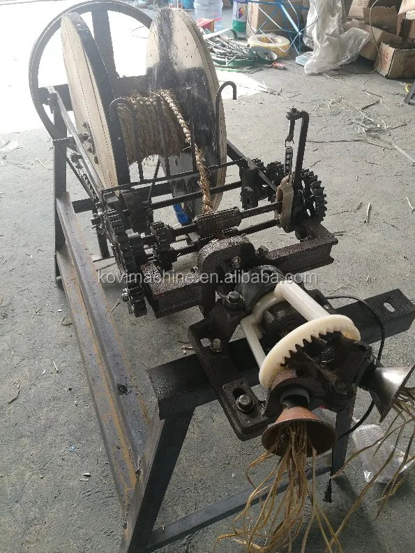 Automatic Rice Straw Rope Mat Braiding Weaving Straw Rope Machine For