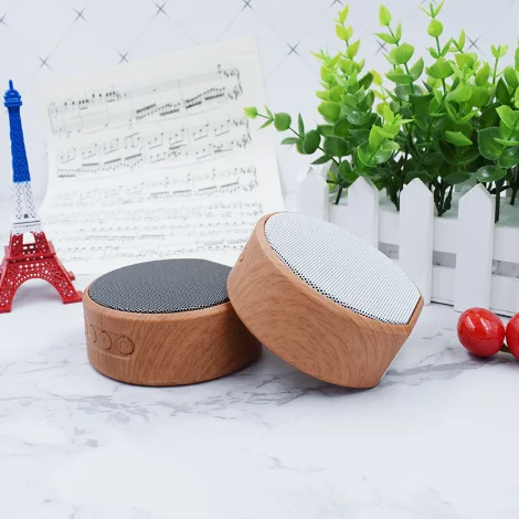 Newest Retro Wooden Bluetooth Speaker Mini Bluetooth Wireless Speakers Gift customized Computer Card Speaker - ANKUX.COM