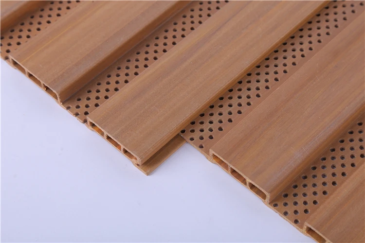 Wooden Color Exterior Fiberglass Sound-Absorbing Board Panels