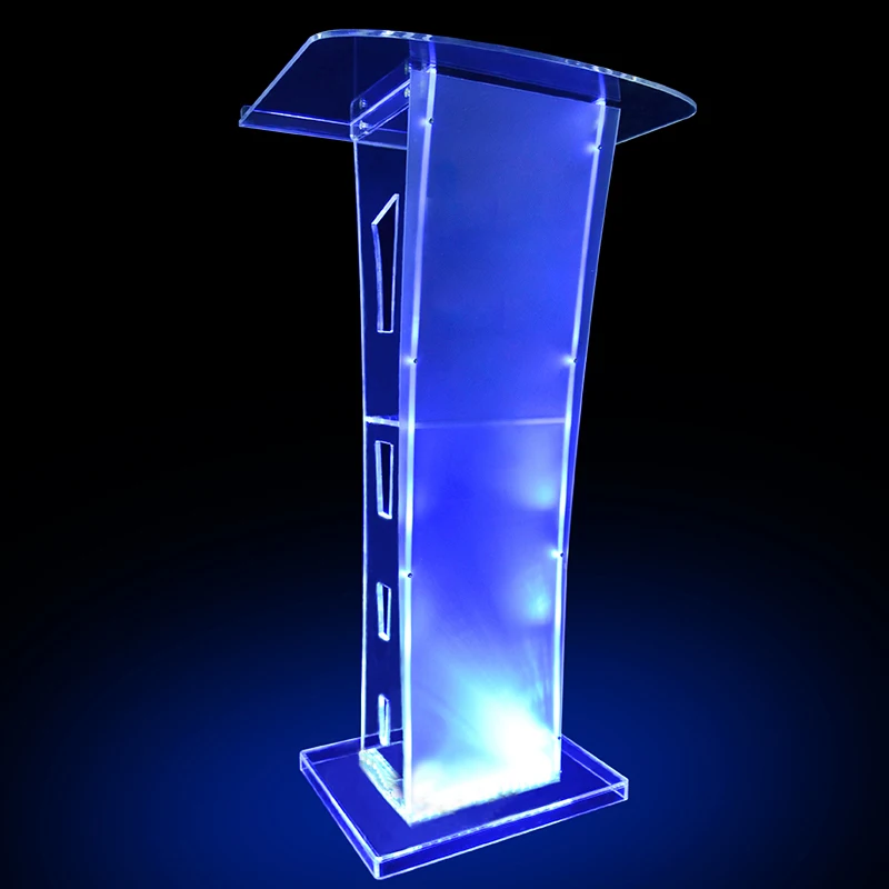 design of acrylic rostrum modern church podium church rostrum