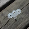 Outdoor luminous 3 eyes screw camping deck nail stainless steel tent thread wind rope nail outdoor tent accessories