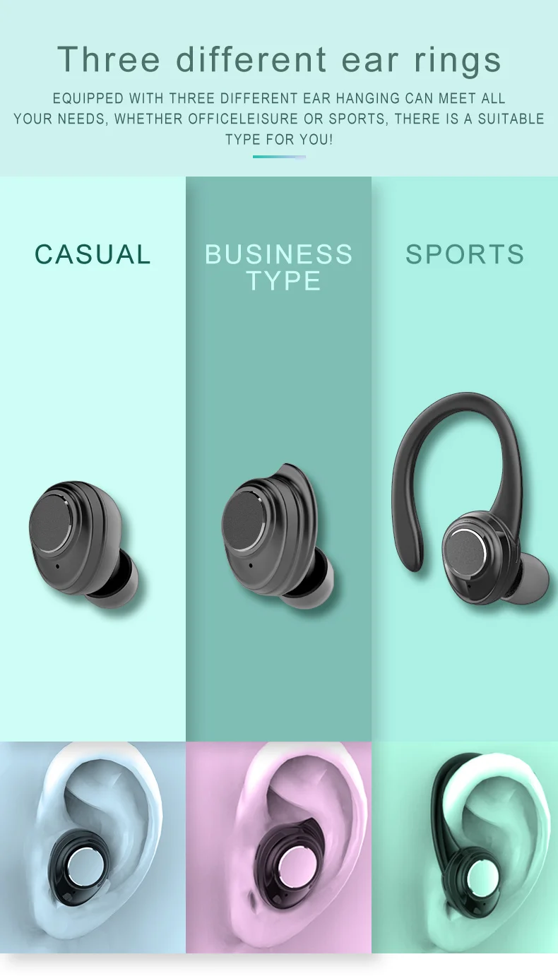 2020 Top Selling TWS Earbuds Sport Wireless Earphone Headphones With Charger case Amazon best seller BT headset vs TWS F9 i12 - ANKUX.COM