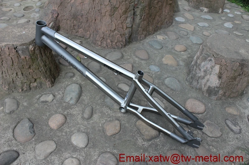 Titanium Bmx Bike Frame With Taper Head Tube Titanium Bmx Bicycle Frame