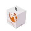 Foil stamping logo box Lid and base box with brain handle Paper packaging box for candles