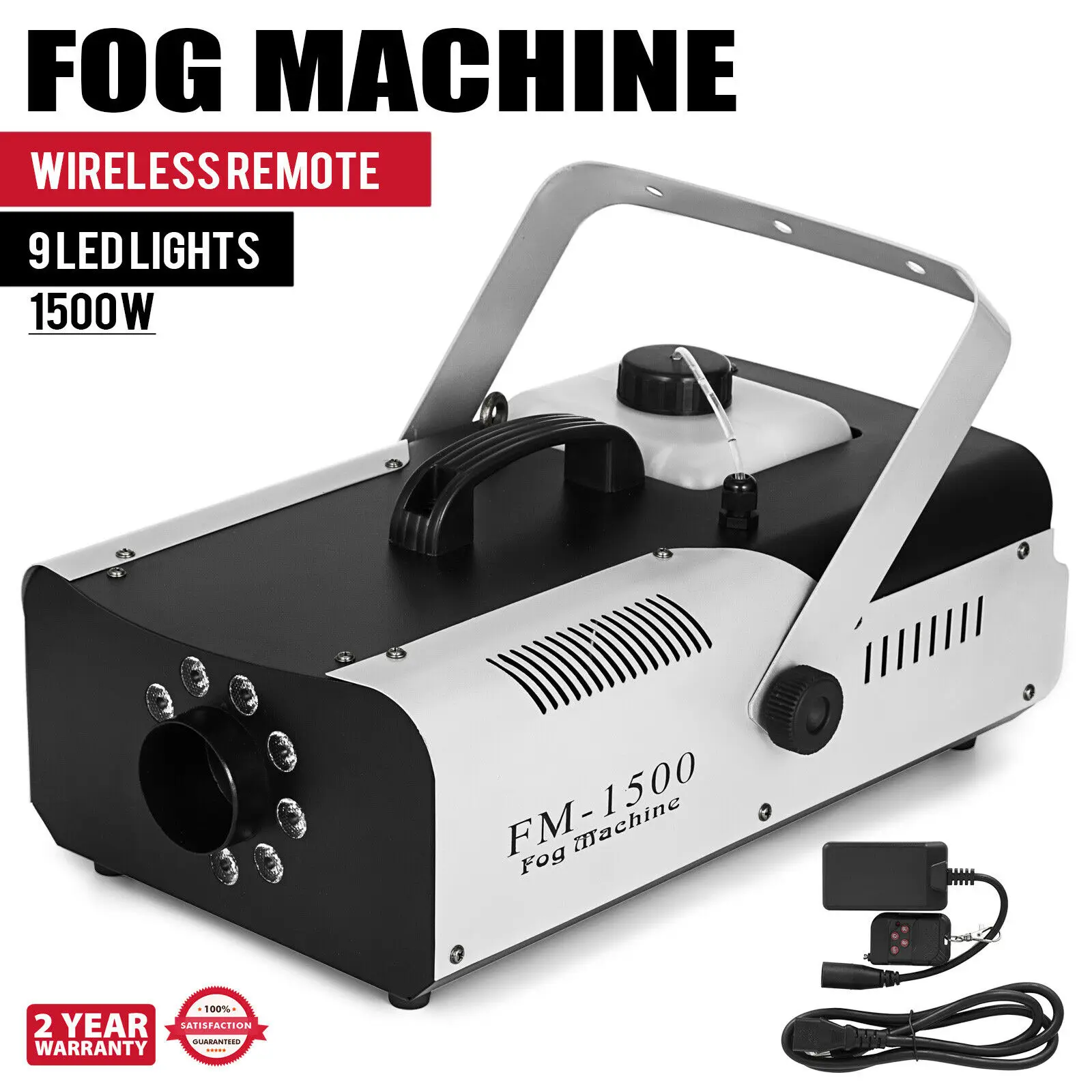 Fernbedienung 1500W Nebelmaschine Smoke Effektmaschine Party DJ Fog Machine 