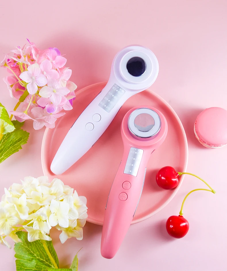 Home Care Skin Hot And Cold Massage Machine Facial Vibrating Face