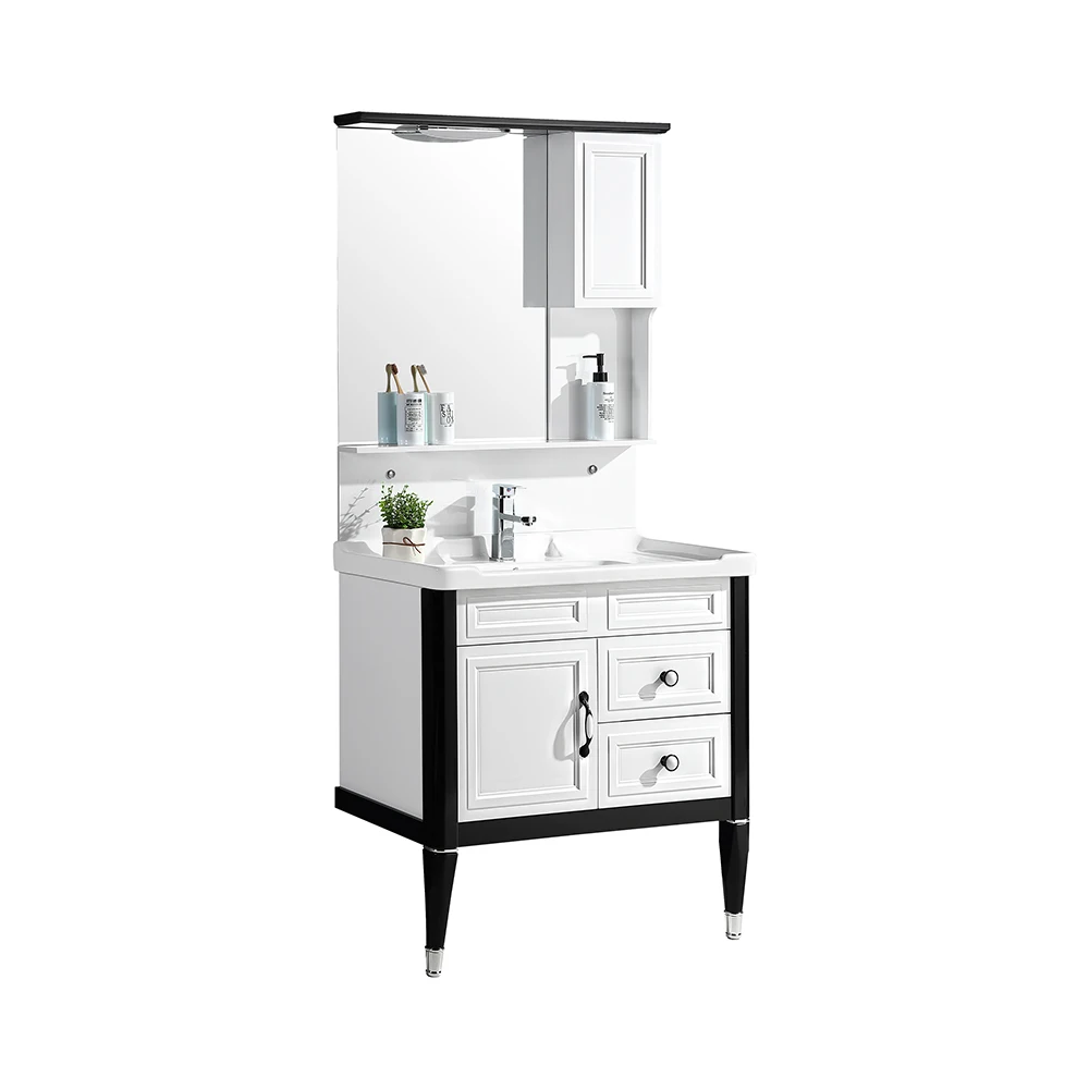 Hangzhou Modern Floor Mounted Cheap Price White Waterproof Pvc Bathroom Vanity Buy Pvc Bathroom Cabinet