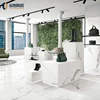 900*1800 mm Calacatta Soft Polished Glazed porcelain slim tiles White Marble Floor Slabs Large Format THIN Porcelain Tiles