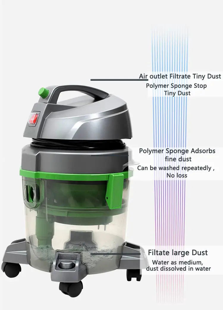 Best Clean Wet Dry Drum Strong Suction Water And Dust Water Filtration
