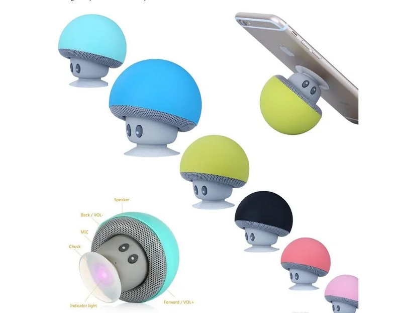 Wireless Mini Bluetooth Speaker Portable Mushroom Stereo Bluetooth Speaker For Android IOS PC for iphone 7 8 x S7 S8 S9 - ANKUX.COM