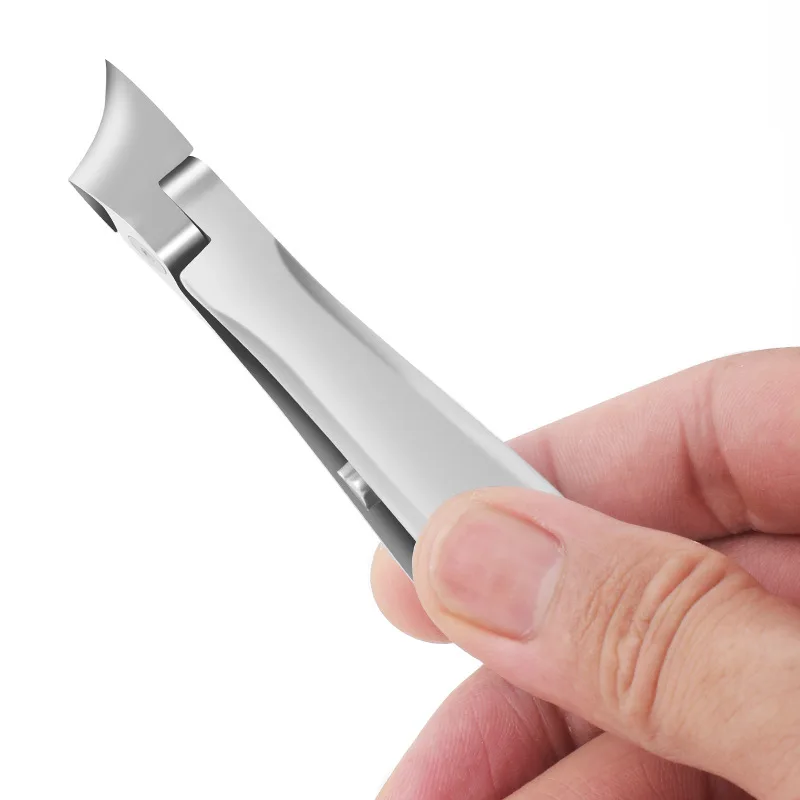 product customized stainless steel nail cutter pedicure tools nail clipper set with catcher-2