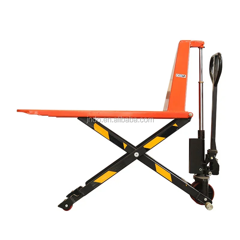 Hydraulic High Lift Truck Manual Pallet Truck Hand Scissor Lift Pallet