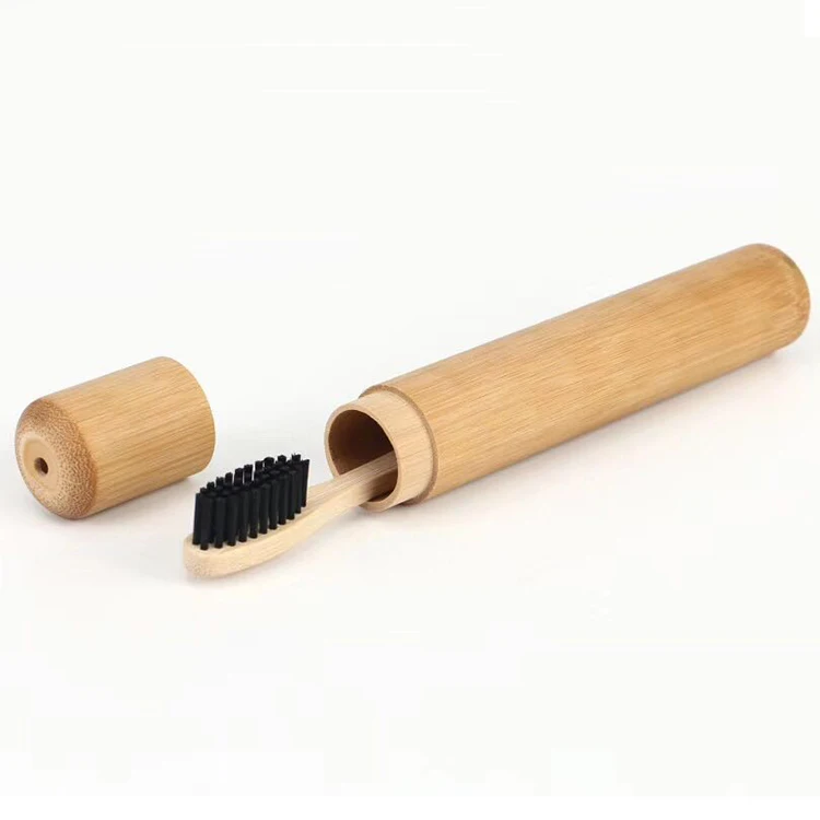 1Pcs Natural Bamboo Toothbrush Tube Toothbrush Holder Toothbrush Case Bam~bp 
